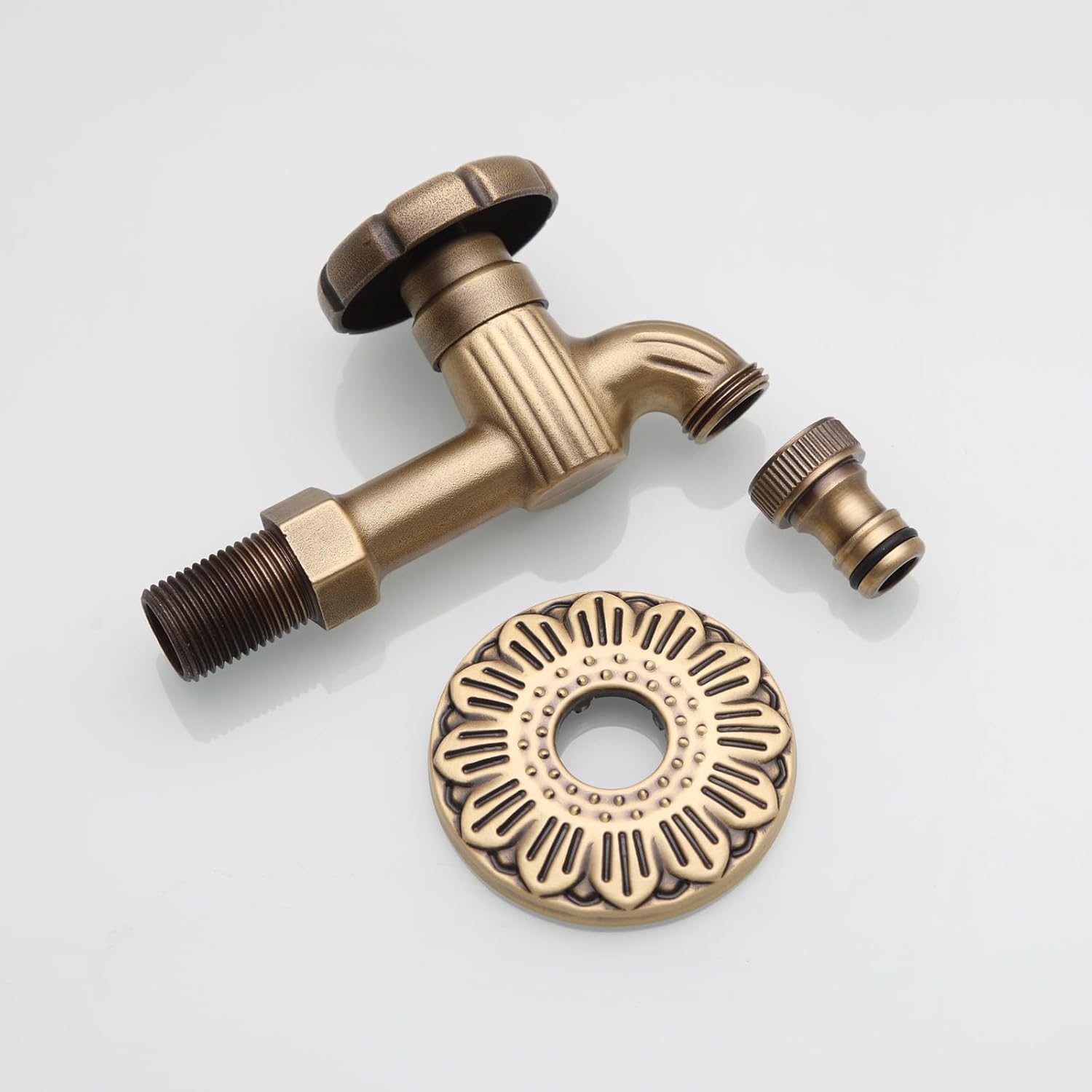 Antique Robinet de Jardin Style Renaissance 1/2" Robinet Gargouille en Laiton pour Fontaine Design tête