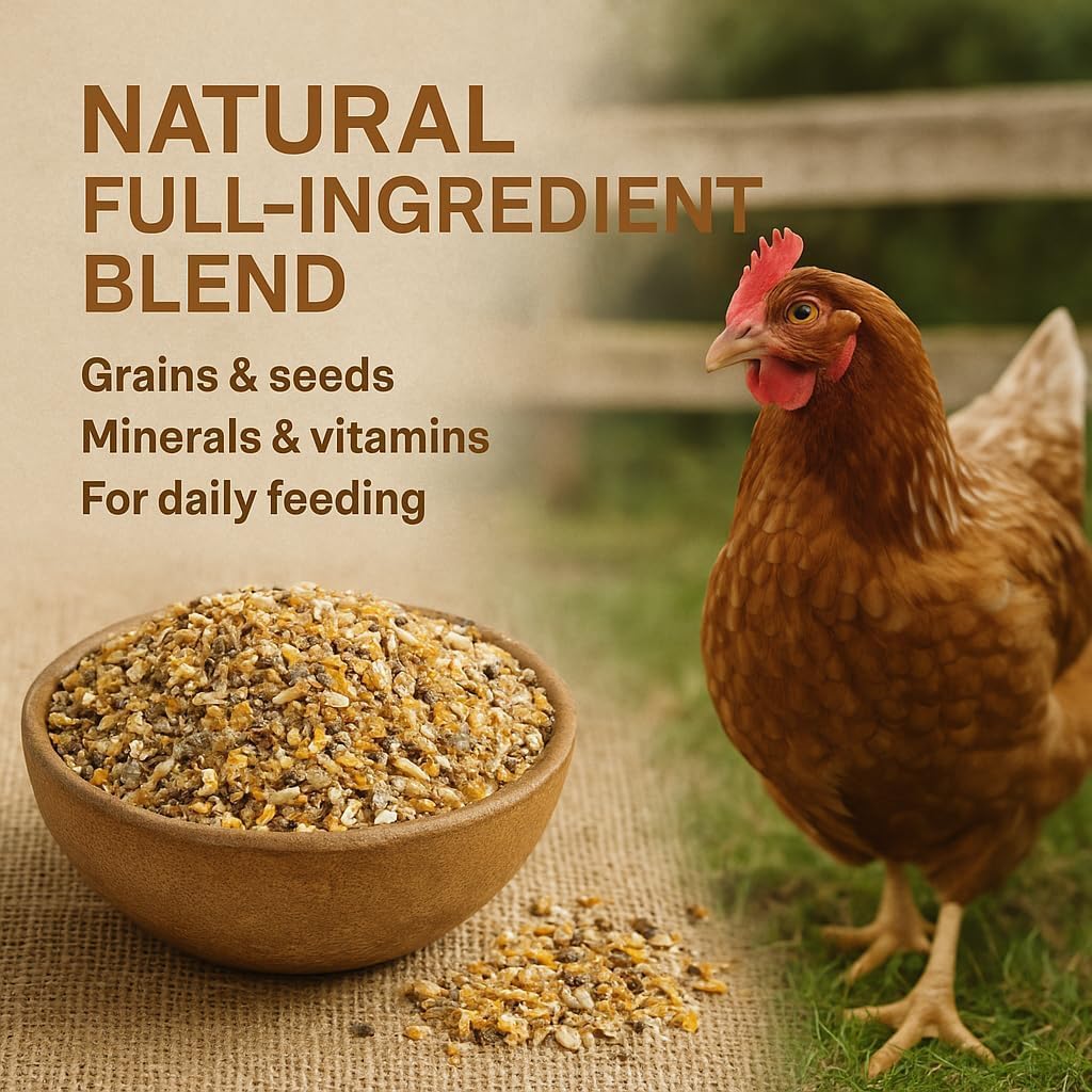 Nourriture pour Poulet 20 kg - Farine de Ponte complète pour Poulets - Nourriture pour volaille pour Une Performance de Ponte et Une Formation optimales - Meilleure Acceptation et