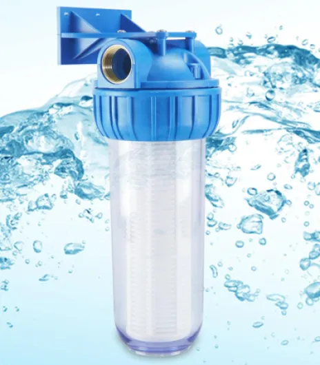 Smardy Préfiltre 10 pouce pour pompe de jardin et installations d'eau domestiques, 6000 l/h, filetage intérieur 1", filtre anti-sable avec cartouche lavable pour pompes piscines conduite d'eau