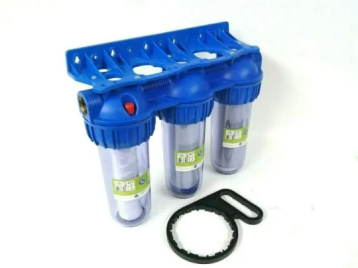 Système de préfiltre étanche à trois étapes, filtre à eau 3/4 pouces IG pour l'alimentation en eau, pompes domestiques/de jardin, groupe de surpression