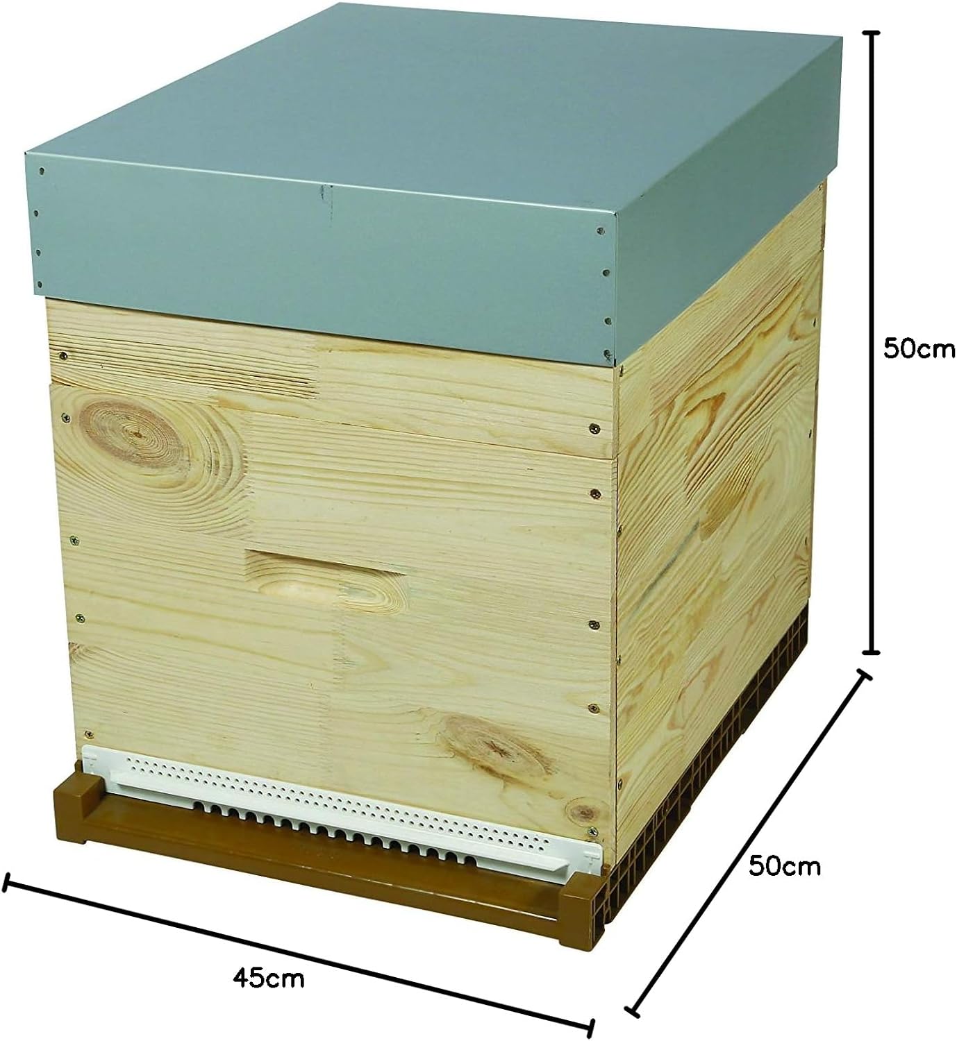 Ruche DADANT 10 Cadres avec Hausse Fond nicot Toit en tôle