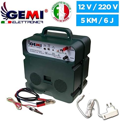 Clôture Électrique Kit Complet: 1 Electrificateur B12 Double Alimentation 12 V / 220 V + 1 Fil 500 MT 4 Mm² + 100 pcs Isolateur pour Piquets en BOIS - Clôture Électrifiée pour Chevaux Sangliers