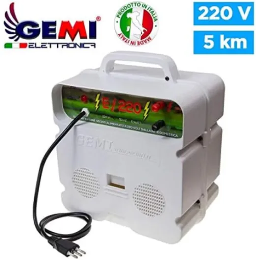 Kit Complet Pour Clôture Électrique Clôture Électrifiée Pour Animaux Chevaux Chiens Vaches Poules: 1 x Electrificateur 220V + 1x Fil 250 Mt 2,2 Mm² + 100 pcs Isolateur Pour Piquets En Bois