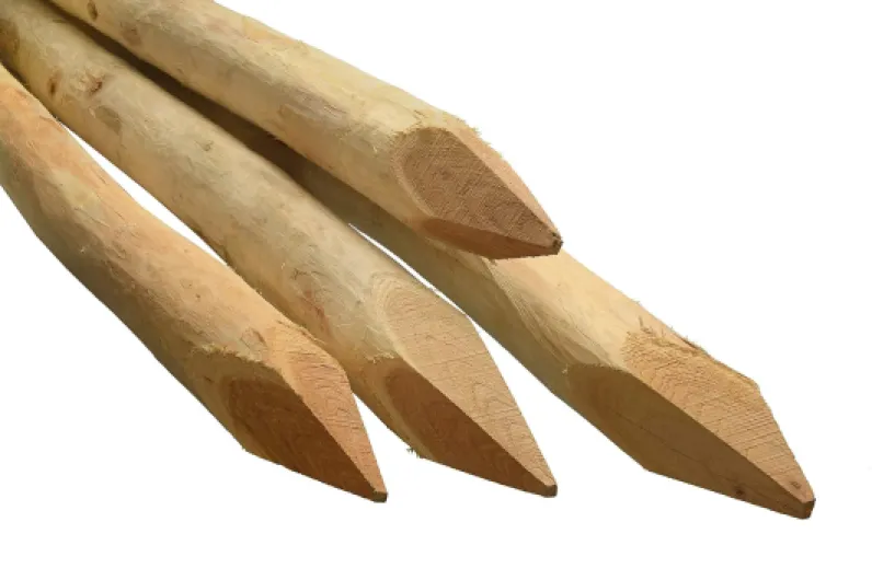 Poteaux de clôture en acacia, 6 à 8 cm, poteaux en bois dur solide et robuste, naturel, 150 cm naturel 150cm