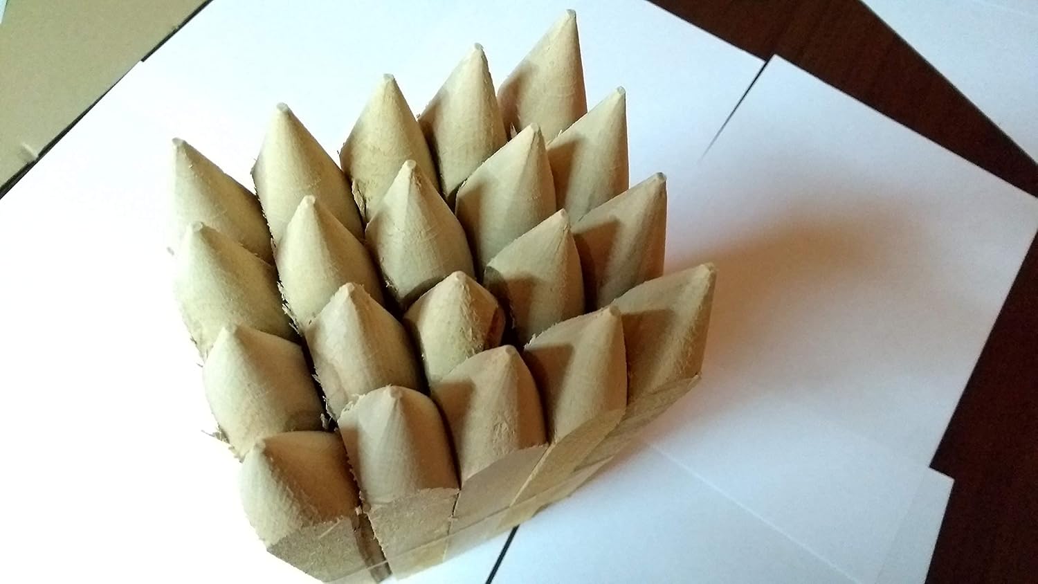 Lot de 20 piquets de chantier en bois traité, 30 cm