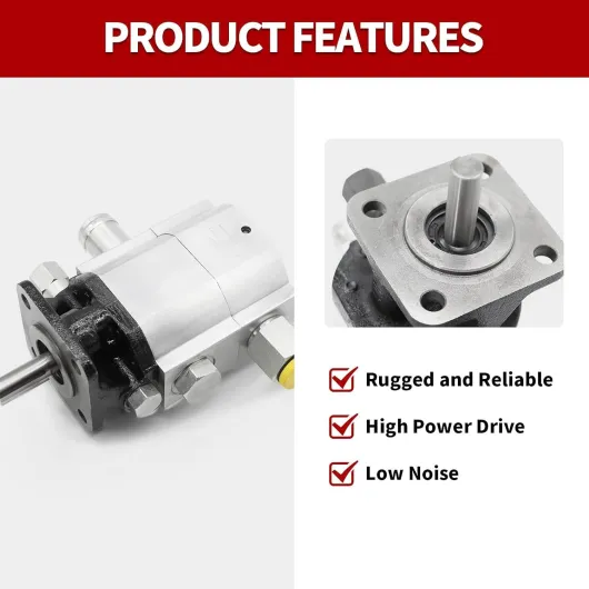 Nakkaa Pompe hydraulique pour fendeuse de bûches en aluminium à 2 étapes 3000 psi (13 GPM 3000 psi) 13GPM 3000PSI