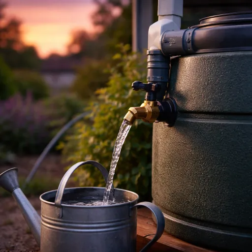 Récupérateur d'eau de pluie : la connexion gouttière qui change la pression du robinet en sortie