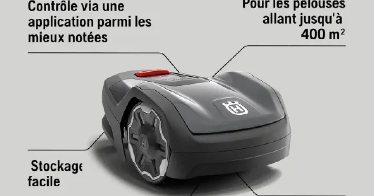 Test HUSQVARNA Automower Aspire R6V : le robot tondeuse sans fil périphérique qui veut tout gérer tout seul
