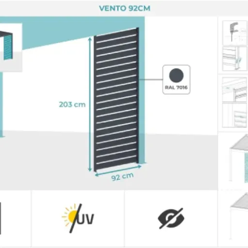 Test Cazeboo Brise-Vue Pergola Vento : le panneau qui fait le job si tu as une pergola Piana