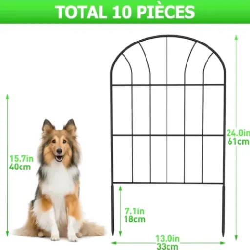 Test Clôture de Jardin SARSTRY 60 cm : la petite barrière qui fait le job pour sécuriser vite fait