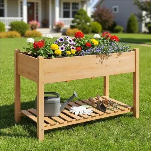Test Yaheetech Carré à Plantes en Bois : un potager surélevé simple qui fait le job