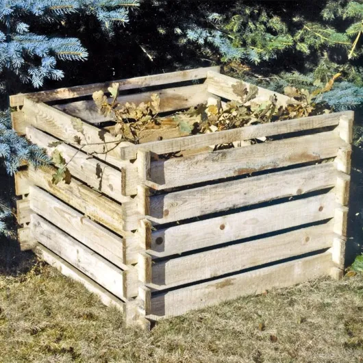Compost Kit en Bois 100x100x70cm Composteur