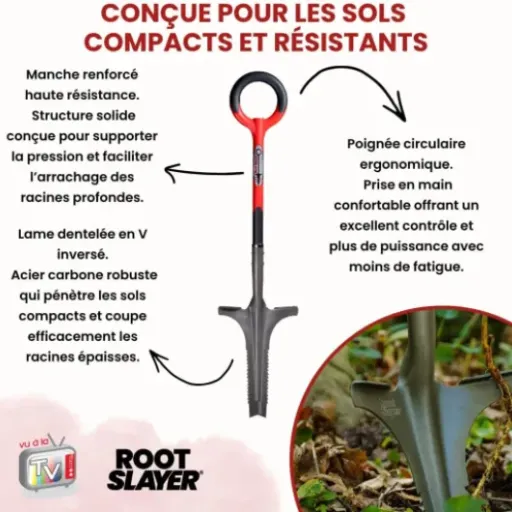 Test Venteo Lame Dentée V Inversé : la petite bêche qui arrache vraiment les racines