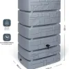 Test Kreher Récupérateur d'eau XXL Tower Stone : gros volume, look propre, quelques limites