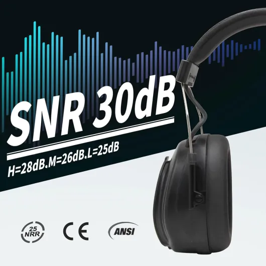 Casque anti Bruit Radio DAB + / FM et Bluetooth 5.4, casques sans fil à annulation de bruit pour atelier, jardin/tonte, SNR 30dB