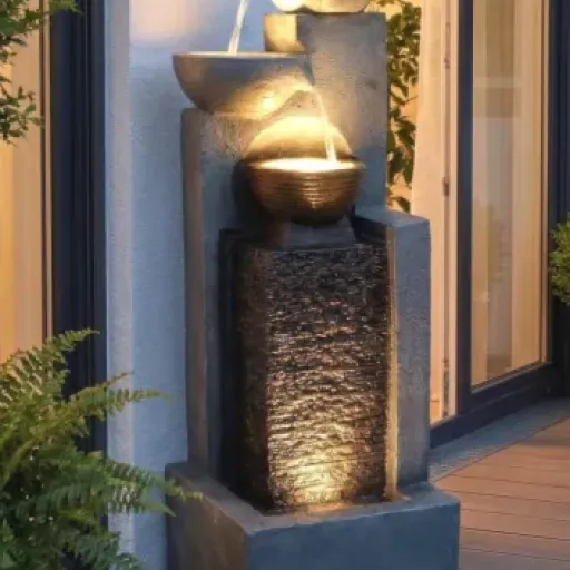 Test Grande Fontaine de Jardin Arnusa BK843 : belle pièce lumineuse mais questionnements sur la durée