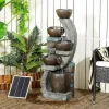 Test Outsunny Fontaine d'eau extérieure 5 niveaux : jolie dans le jardin, mais la technique suit pas toujours