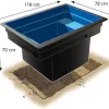 Test Ubbink Bassin préformé Quadra 520 L : un bassin modulable correct mais pas sans défauts