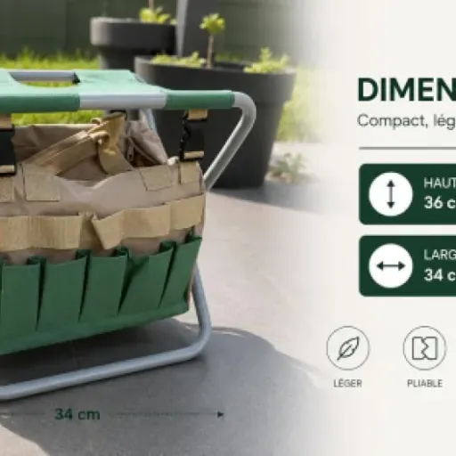 Test Kit Jardinage Ergonomique Verdorin : enfin le dos un peu épargné au potager