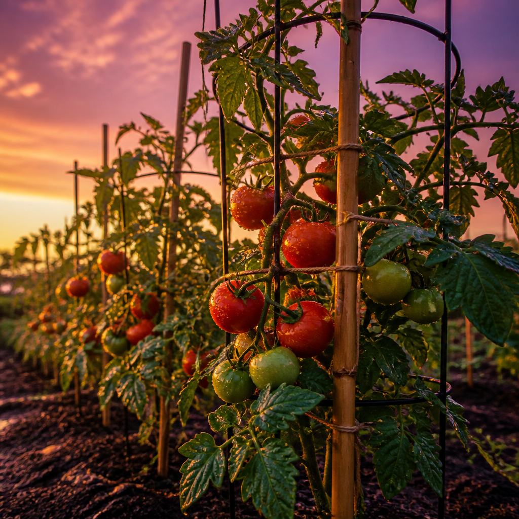 Plants de tomates : le tuteurage qui évite que tout casse au premier orage de juin