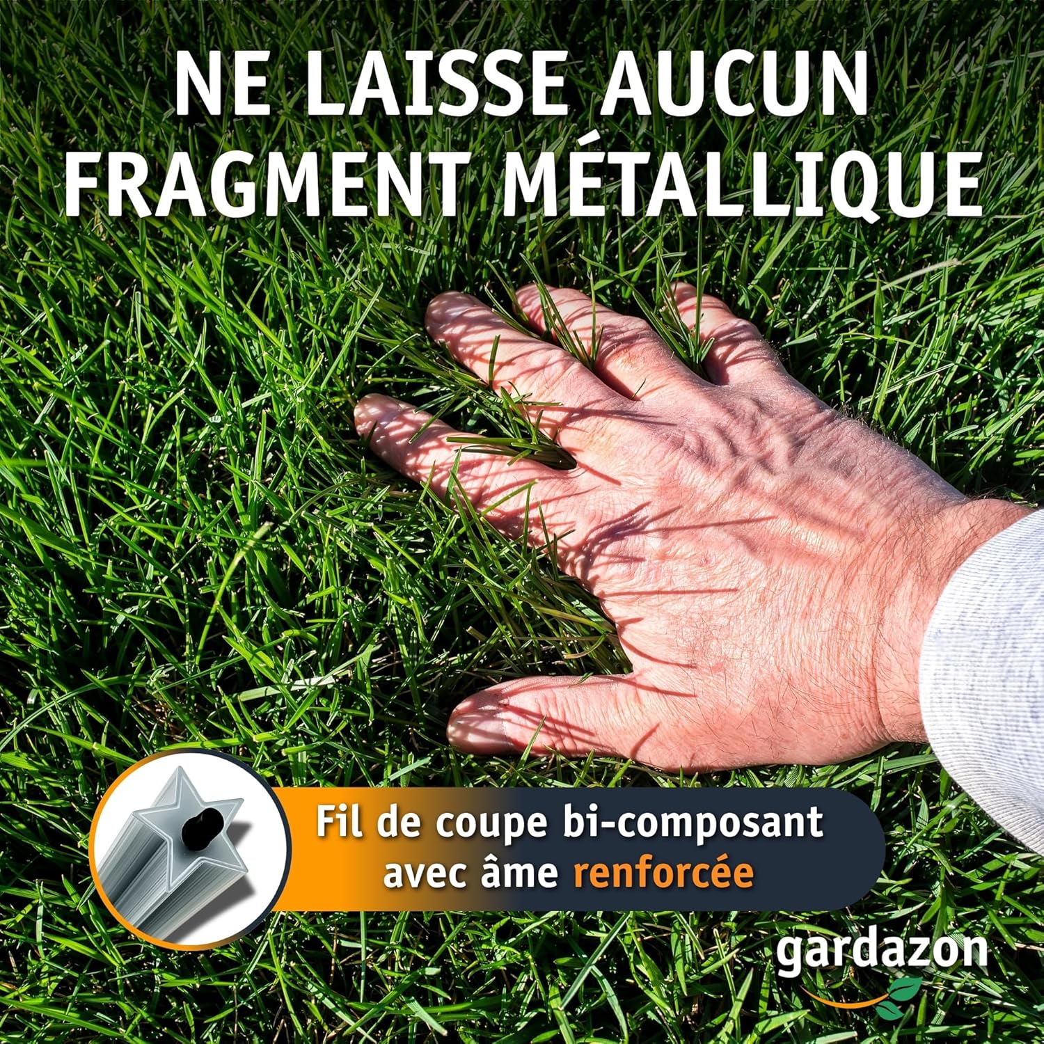 Fil de débroussailleuse 3mm renforce 50m (en étoile) - Attention - Extrêmement Tranchant - Fil Coupe Bordure - Fil pour Rotofil - Bobine de Fil debroussailleuse incassable 50m 3,0 mm
