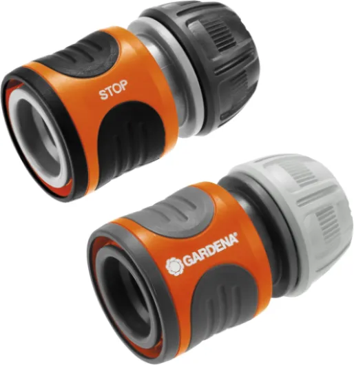 Raccords Rapide aquastop 13 mm (1/2 Pouce) et 15 mm (5/8 Pouce): pour début et Fin de Tuyau, raccord Compatible avec Toutes Les pièces OGS, Anti-UV, antigel (18279-20) (Lot de 2)