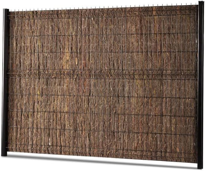 Easy Clôture Brande de bruyère occultante Premium L 3m x H 2m00 EP 4cm Marron 2m00 x 3m