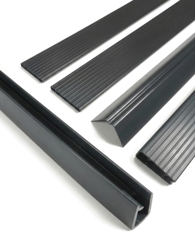 Kit occultation lamelle lattes PVC pour panneau grillage rigide maille 55 brise vue-brise H 1m93 x 2m50 Gris anthracite