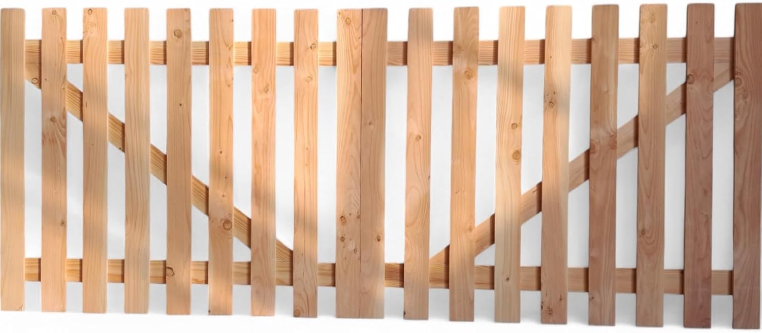 Portail en bois Douglas double battant