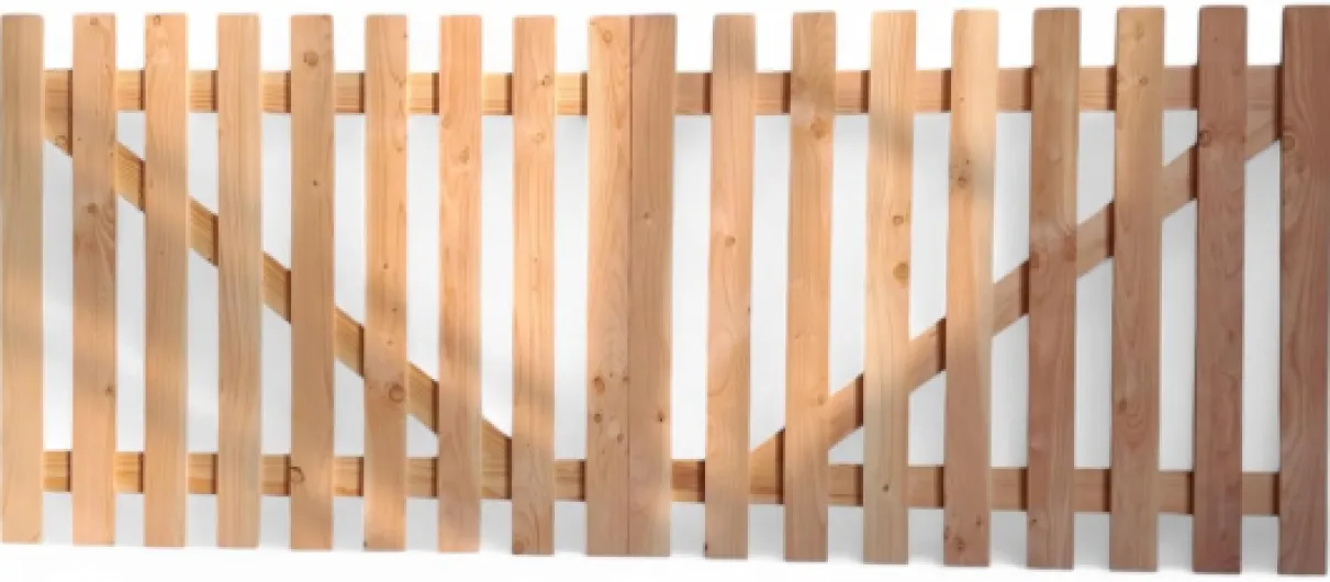Portail en bois Douglas double battant