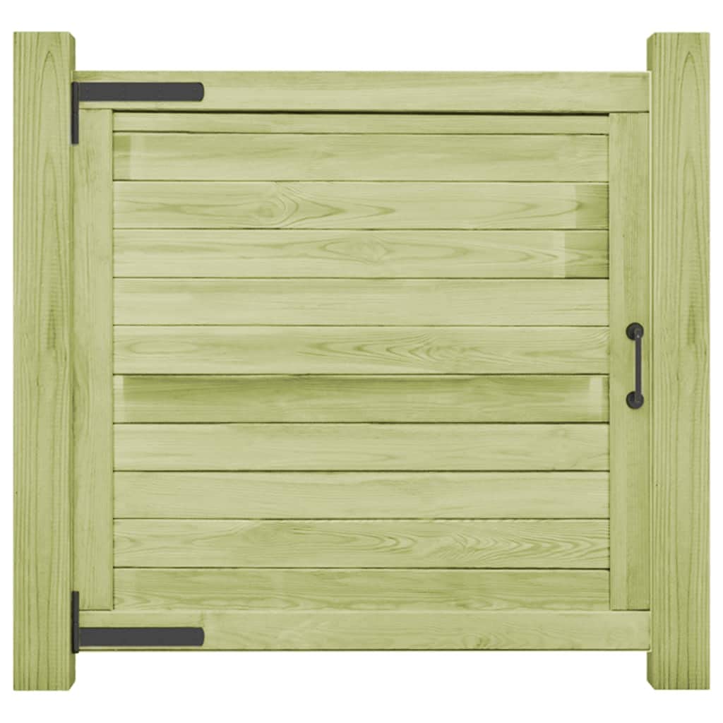 Portillon de Jardin, Portail de Jardin Porte de Clôture Bois de pin imprégné 100x100 cm