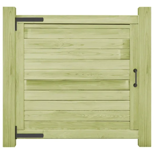 Portillon de Jardin, Portail de Jardin Porte de Clôture Bois de pin imprégné 100x100 cm