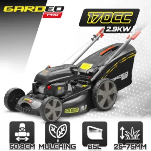 Test Gardeo Tondeuse Thermique 170cc 50,8 cm : grosse largeur de coupe, moteur un peu juste