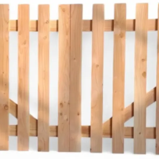 Test Portail en bois Douglas double battant : le portail en kit qui fait le job si on n’a pas deux mains gauches