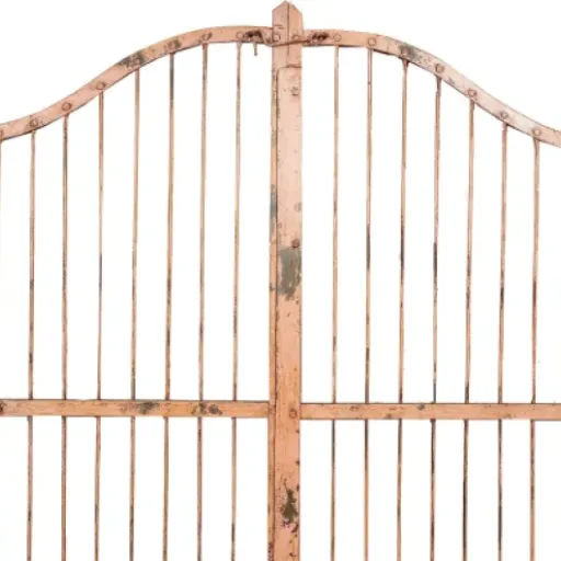 Test Biscottini Porte en fer forgé 118 x 6 x 200 cm : un vrai portail de récup qui a du vécu