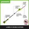 Test Greenworks G40PHA : un taille-haie sur perche efficace mais pas léger