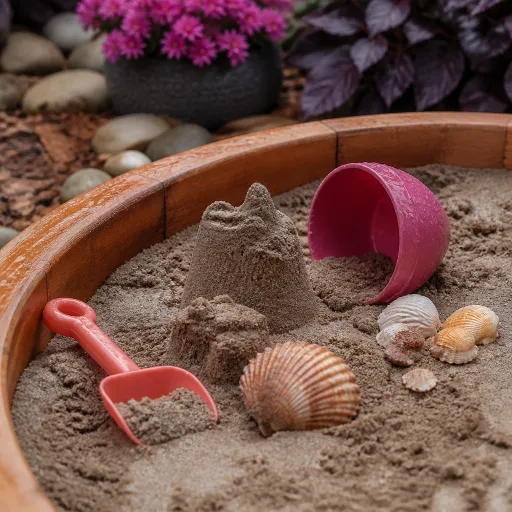 Aménager un coin de jardin ludique avec un bac à sable coquillage