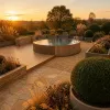 Aménager un jardin élégant autour d’une piscine Intex ronde 5,49 x 1,32