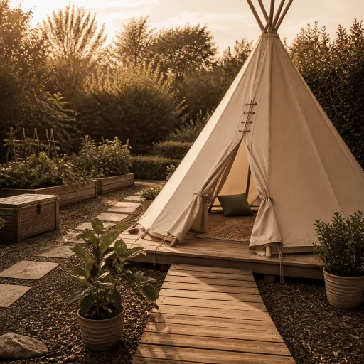 Aménager un tipi extérieur au jardin : guide pratique, sécurité et tendances