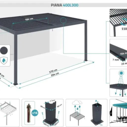Test Pergola Bioclimatique Cazeboo Piana 4x3 m : la pergola abordable qui fait (globalement) le job