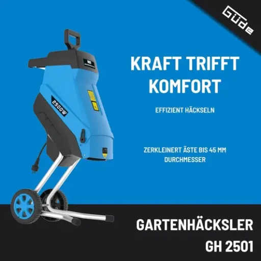 Test Güde 94372 GH 2501 : un broyeur de jardin qui fait le job, avec quelques limites