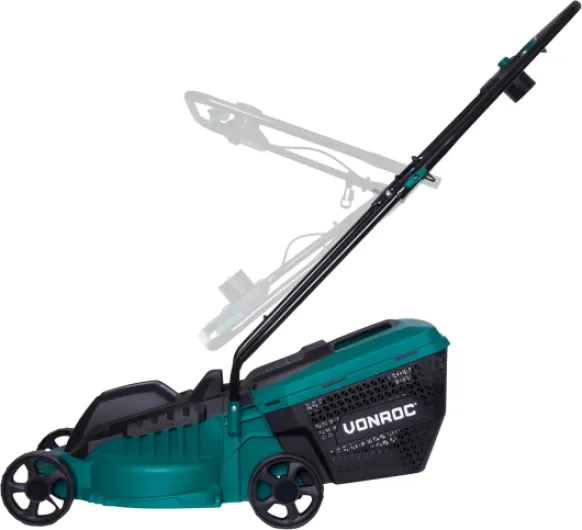 Tondeuse Gazon 1300W et Débroussailleuse 300W - Largeur de Coupe 32cm - Bac Ramassage Tondeuse 30L Inclus - Entretien Pelouse, Coupe Herbe - Interrupteur de Sécurité - Serre-Câble Fournis 1300W + Débroussailleuse 300W