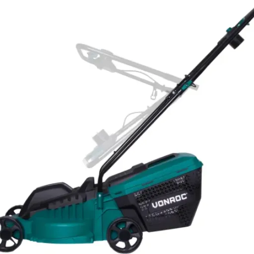 Test VONROC Tondeuse 1300W + Débroussailleuse 300W : le combo pas cher pour petits jardins