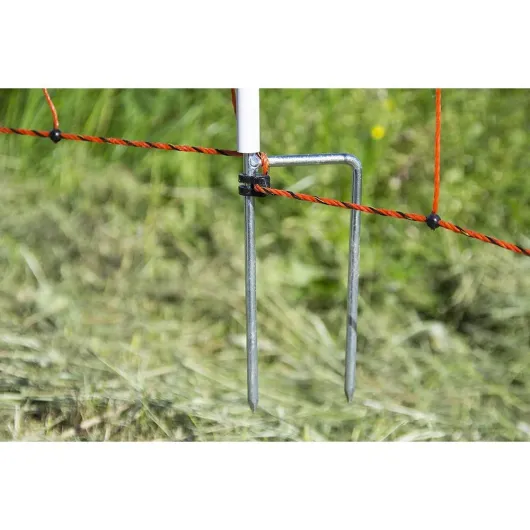 Filet pour moutons avec double pointe, clôture pour moutons, longueur 50m, hauteur 90cm, orange, filet électronique, clôture de pâturage pour moutons, clôture électrique, clôture pour chèvres