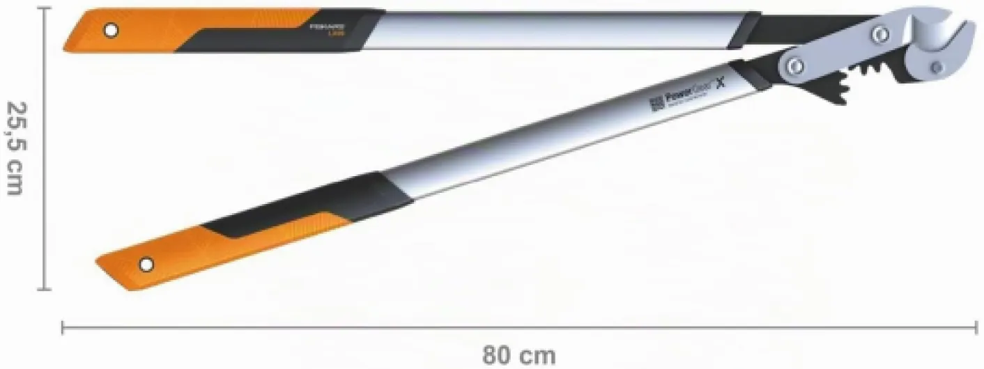 Coupe-branches à enclume pour bois sec et dur - Taille L, Revêtement antiadhésif, Acier trempé, Longueur: 80 cm, Noir/Orange, LX99, 1020189 L Ébrancheur à enclume